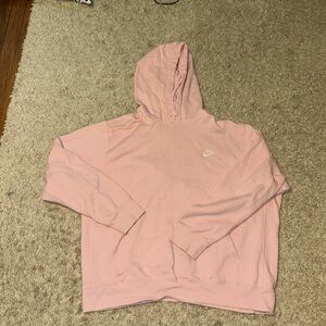Nike pink hoodie size xl